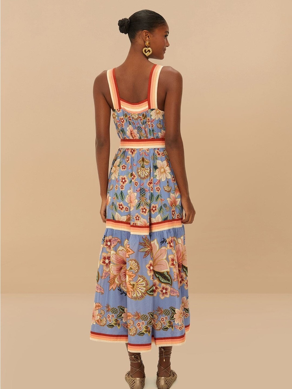 FARM Rio Blue Superbloom Tapestry Maxi
Dress XL Like New - Picture 3 of 7